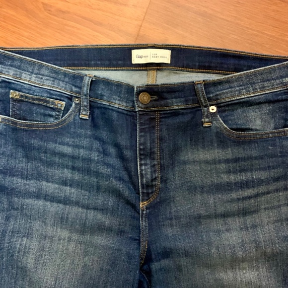 Women’s GAP, 1969 boho/western stretch bootcut blue jeans/ 33R/ US size 14-16 - Picture 5 of 14